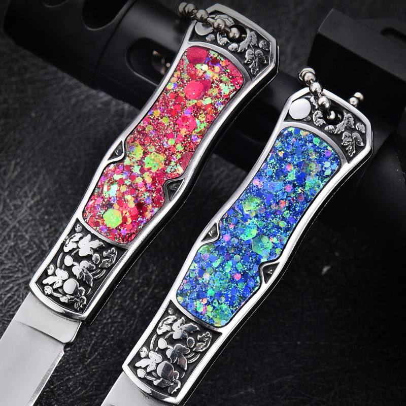 Price US$ 9.43 High Quality Women S Gift Mini Pocket Knife With Resin Handle Easy To Carry Key Chain Camping Folding Knife Buy On Alfknives.com