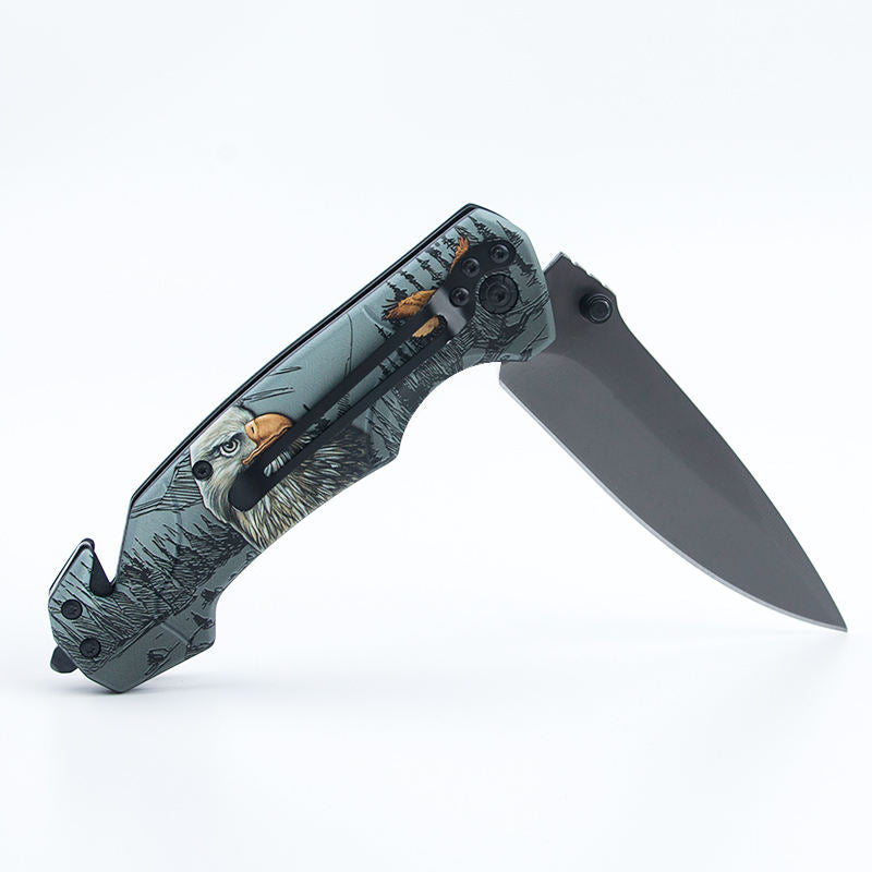 Price US$ 9.92 High Quality Oem 3D Pattern 440C Steel Blade Pocket Folding Knife For Fillet Knife Fishing Camping Hunting Self Protection With Color Box Buy On Alfknives.com