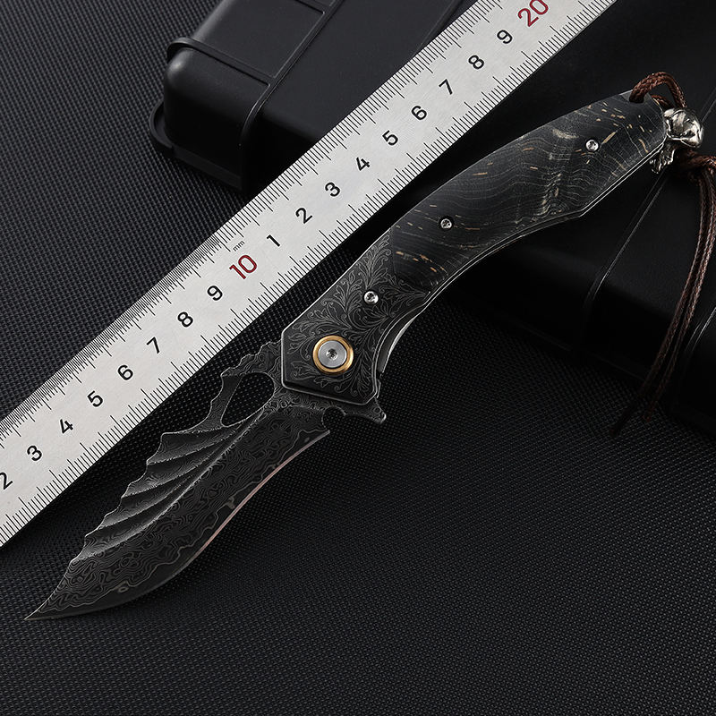 Price US$ 47.13 High Quality Premium Handmade Forged  Damascus Folding Hunting Knife With Leather Sheath Pocket Camping Knife Gift For Men Buy On Alfknives.com