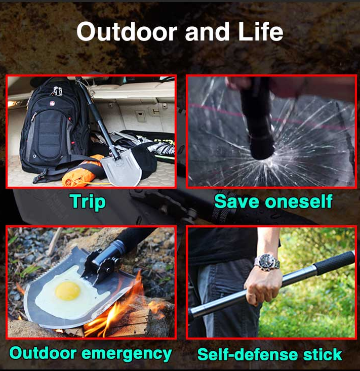 Price US$ 38.8 High Quality Tactical Survival Shovel Aluminum Handle Camping Multifunctional Shovels Tool Set Buy On Alfknives.com