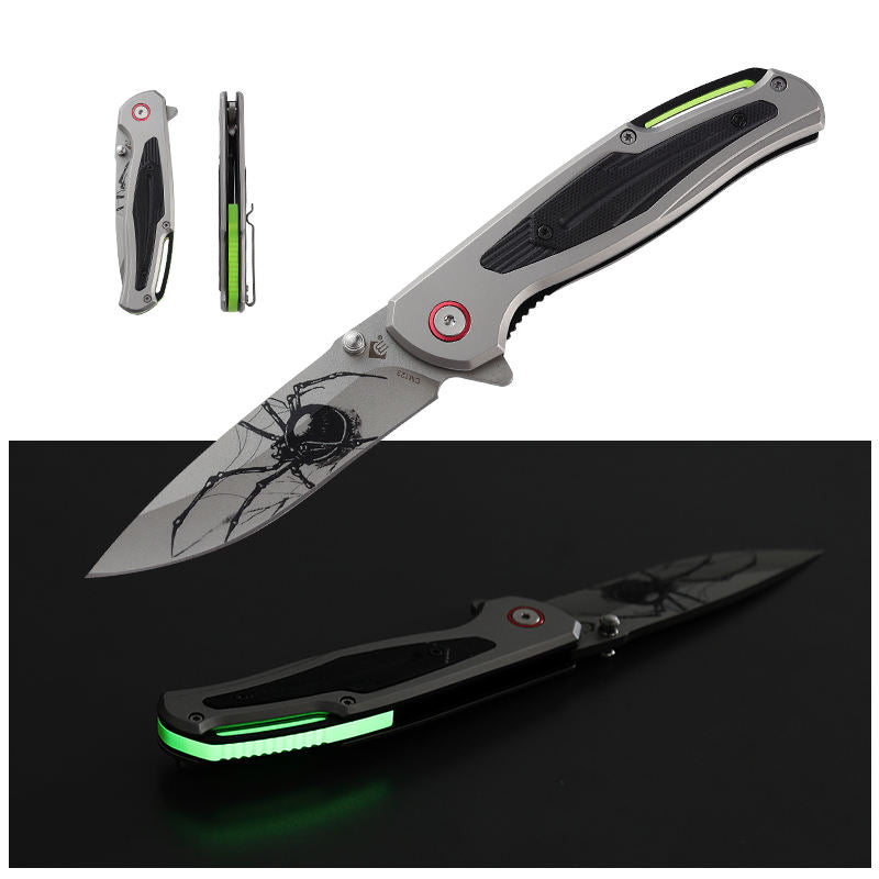 Price US$ 10.3 High Quality New Design Glow In The Dark Pocket Knife Natural Brighten Handle Camping Knife Shining Outdoor Hunting Luminous Folding Knife Buy On Alfknives.com