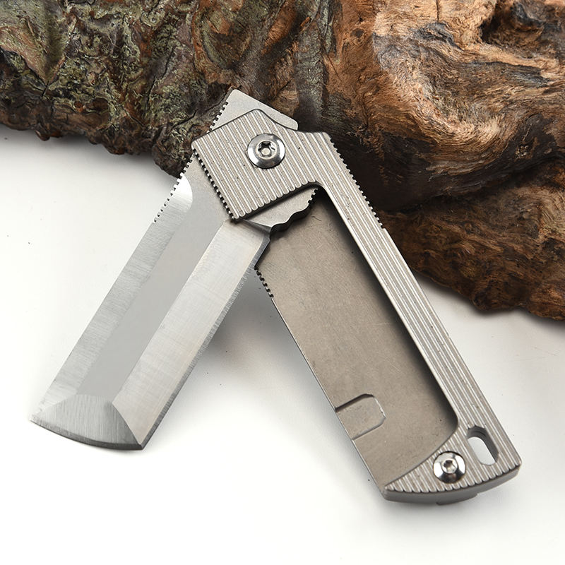 Price US$ 25.99 High Quality Aluminum Window Box Packing Blade Pocket Handmade Folding Steel Titaniums Handle D2 Small Knife Buy On Alfknives.com