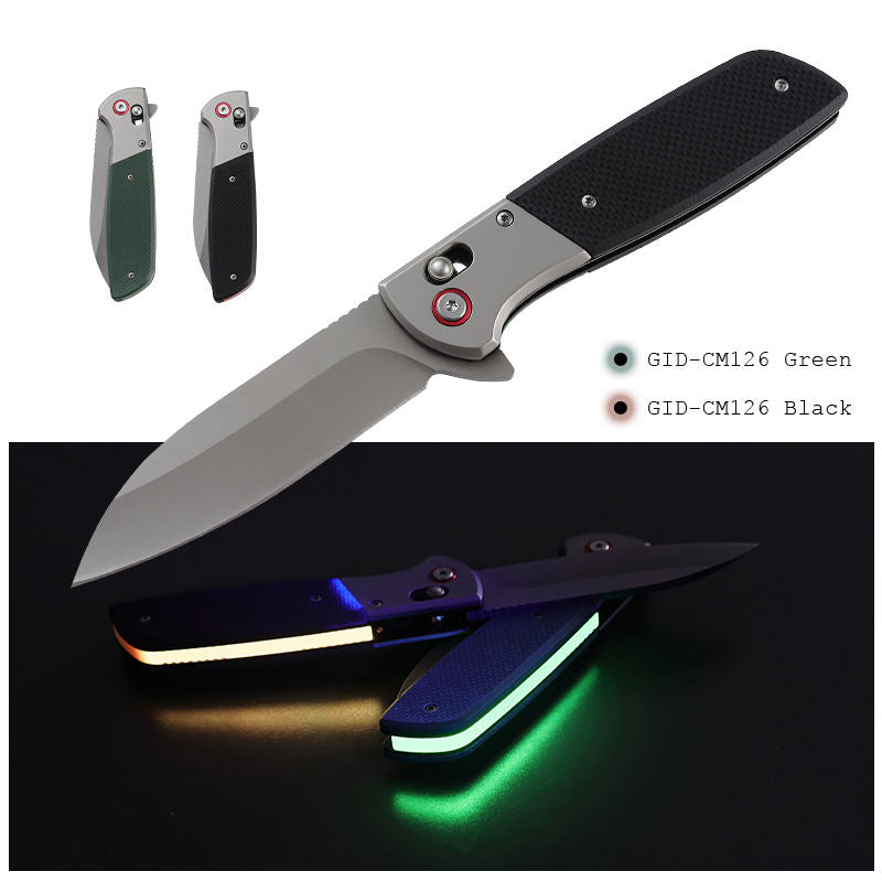 Price US$ 10.53 High Quality Trending Products 2023 New Arrivals Fluorescence Luminous Handle Material Garden Csgo Pocket Folding Hunting Outdoor Knife Buy On Alfknives.com