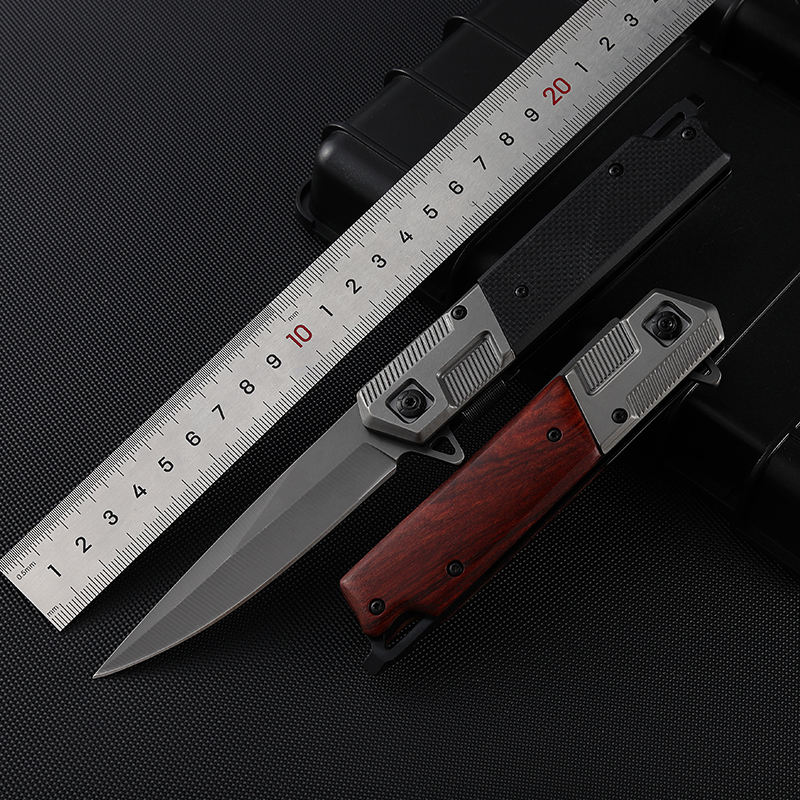 Price US$ 10.11 High Quality Wholesale New Style Rosewood Handle Outdoor Tactical Hunting Edc Survival Comping Pocket Folding Knife Buy On Alfknives.com