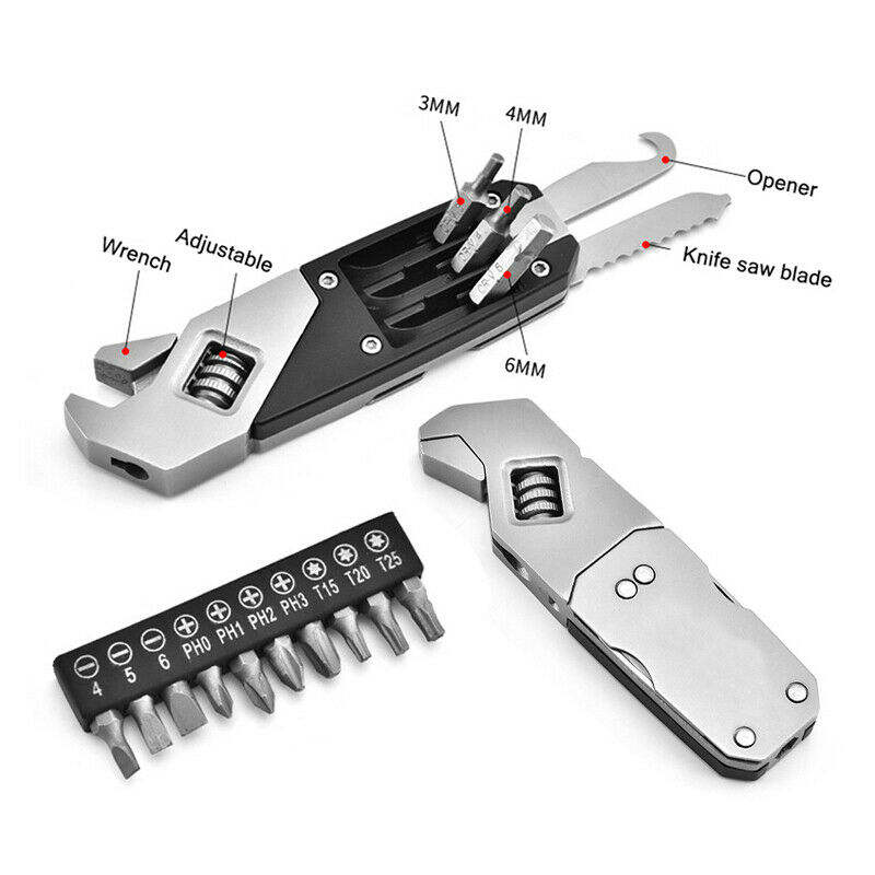 Price US$ 12.51 High Quality Pocket Adjustable Wrench Multitool Edc Gadget With Wrench Screwdriver Saw Blade For Handyman Repairing  Camping  Bicycling  Buy On Alfknives.com