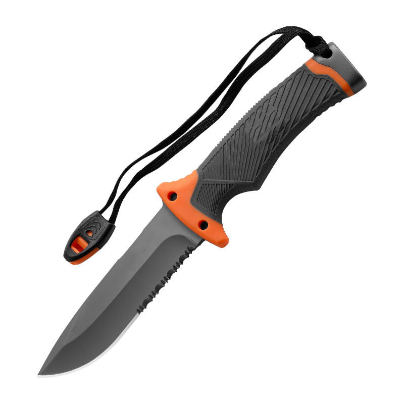 High Quality 3cr13 stainless steel blade Survival Outdoor Tactical Hunting fixe blade Knife with sharpener whistle