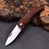 High Quality 3cr13 stainless steel blade wood handle survival mini folding knife