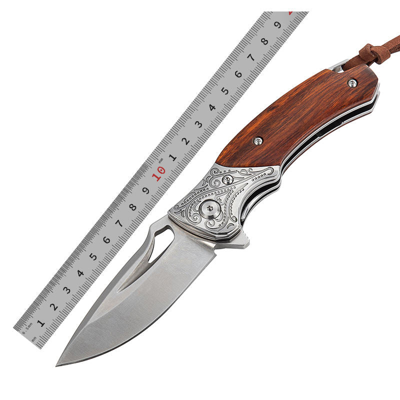 Price US$ 65.3 High Quality M390 Powder Steel Edc Knife Outdoor Portable High Hardness Handmade Fruit Knives Camping Folding Pocket Knife With Sheath Buy On Alfknives.com