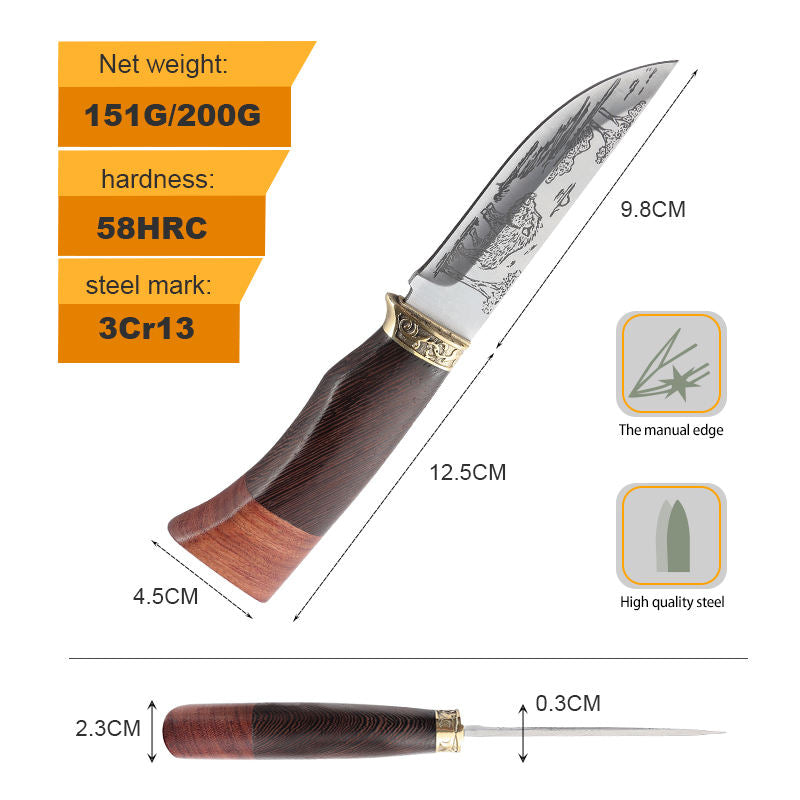 Price US$ 12.8 High Quality Hongrui Industry Wood Handle Straight Knife Fixed Blade Outdoor Hunting Self Defense Survival Knifes Tactical Camping Knives Buy On Alfknives.com