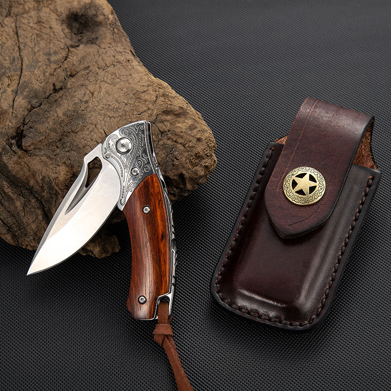 Price US$ 65.3 High Quality M390 Powder Steel Edc Knife Outdoor Portable High Hardness Handmade Fruit Knives Camping Folding Pocket Knife With Sheath Buy On Alfknives.com