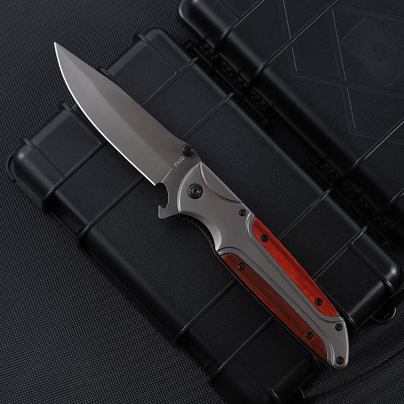 Price US$ 10.43 High Quality New Arrival Outdoor Self Defense Camping Blade Handmade Wood Hunting Knife Pocket Folding Knives With Clip Buy On Alfknives.com