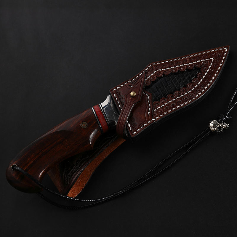 Price US$ 80 High Quality High Quality Handmade Stabilized Wood Mammoth Fossil Vg10 Steel Fixed Blade Knives Outdoor Survival Damascus Steel Hunting Knife Buy On Alfknives.com