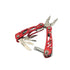 Distinctive design beautiful red aluminum handle utility multitool plier with flash light