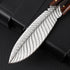 Price US$ 69.3 High Quality New Style Feather Blade Handmade Damascus Steel Knife For Men Hunting With Leather Sheath Damascus Straight Knife Buy On Alfknives.com