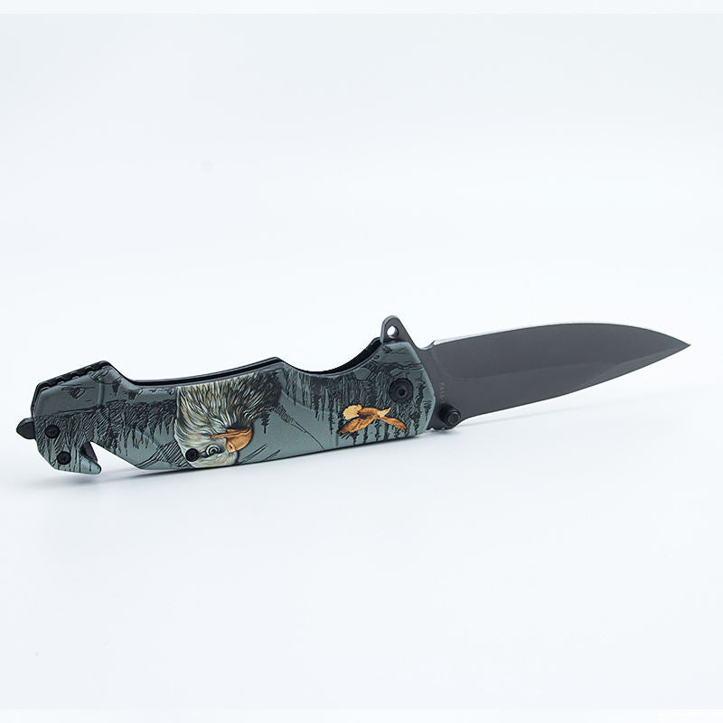 Price US$ 9.92 High Quality Oem 3D Pattern 440C Steel Blade Pocket Folding Knife For Fillet Knife Fishing Camping Hunting Self Protection With Color Box Buy On Alfknives.com