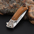 Price US$ 30.1 High Quality Popular Wood Handle Outdoor Folding Blade Knife Made From Damascus Steel Buy On Alfknives.com