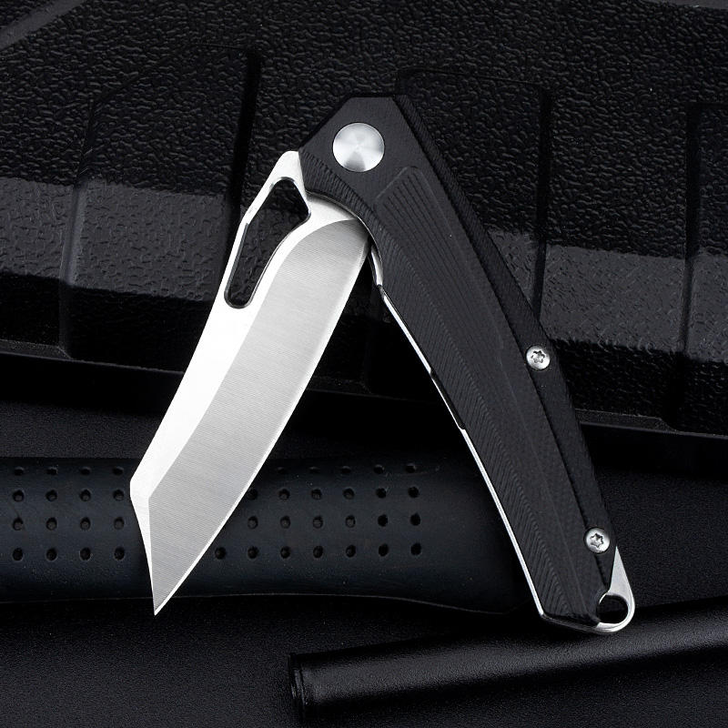 Price US$ 19.6 High Quality Factory Price  D2 Steel Blade And Black G10 Handle Outdoor Camping Hunting Tactical Folding Knife Buy On Alfknives.com