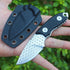 High quality damascus steel G10 handle outdoor survival hunting camping pocket  knife Fixed Blade Knife