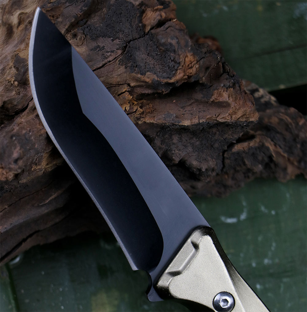 Price US$ 11.39 High Quality Outdoor Knife Aluminum Handle Hunting Tactical Knife Black Coating Fixed Blade Knife For Camping Buy On Alfknives.com