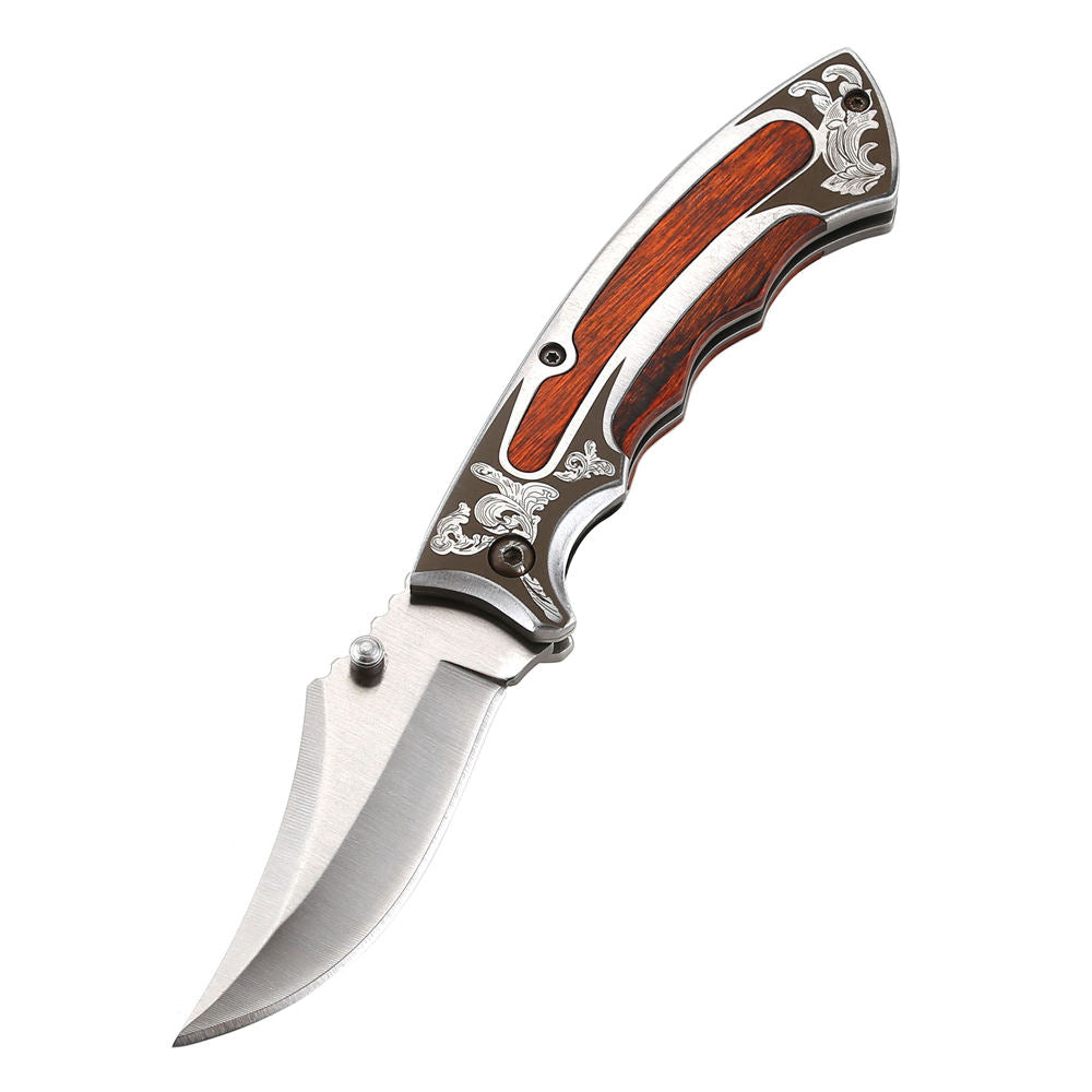 Price US$ 10.69 High Quality Hot Selling Edc Stainless Steel Blade Pocket Knife Camping Survival Folding Knife Popular Color Wooden Handle Hunting Knife Buy On Alfknives.com