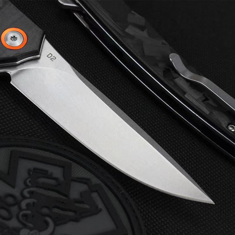 Price US$ 20.7 High Quality High Grade D2 Steel Folding Pocket Knife Carbon Fiber Handle Outdoor Camping Self Defense Survival Knives Buy On Alfknives.com