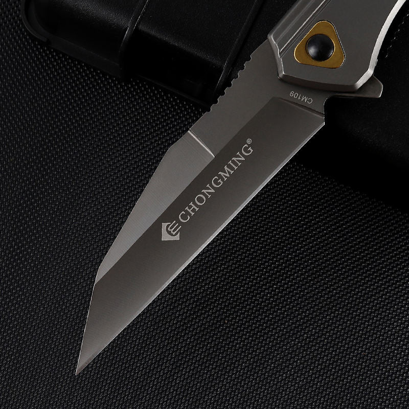 Price US$ 10 High Quality Bulk Stainless Steel Handle Custom Titanium Blade Camping Tactical Hunting Folding Self Defense Outdoor Knife Pocket Buy On Alfknives.com