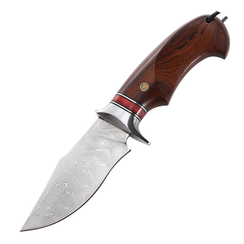 Price US$ 80 High Quality High Quality Handmade Stabilized Wood Mammoth Fossil Vg10 Steel Fixed Blade Knives Outdoor Survival Damascus Steel Hunting Knife Buy On Alfknives.com