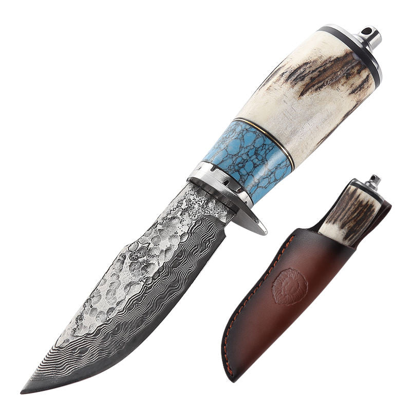 Price US$ 33.9 High Quality Damascus Steel Fixed Blade Knife High Hardness Outdoor Camping Hunting Tactical Straight Knives Camping Wild Survival Tool Buy On Alfknives.com