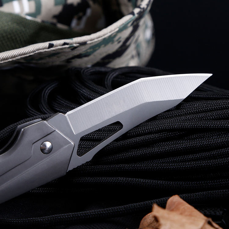 Price US$ 9.7 High Quality Style Folding Pocket Knife With Titanium Surface For Hunting Survival Camping Tactical Edc Self Defense Rescue Knife Buy On Alfknives.com