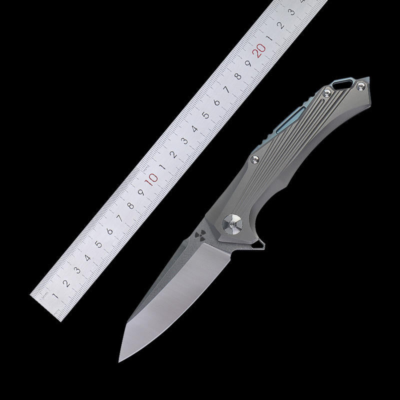 Price US$ 81 High Quality High Quality D2 Blade Titanium Alloy Handle Folding Pocket Hunting Tactical Survival Folding Knife Buy On Alfknives.com