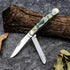 Hot sell 420 stainless steel double blade EDC outdoor survival knives sharp double blade pocket resin knife