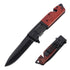 Price US$ 10.11 High Quality Factory Wholesale Folding Hunting 3Cr13 Stainless Steel Blackening Wooden Pocket Knife Outdoor Survival Tactical Knife Buy On Alfknives.com