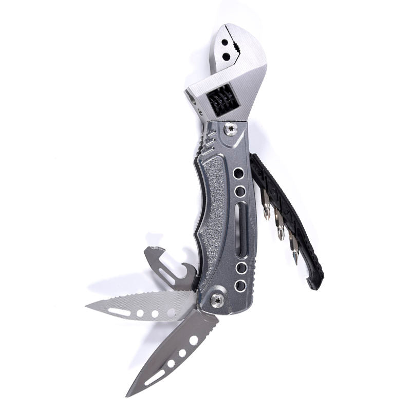 Price US$ 12.2 High Quality Other Hand Tools Folding Pocket Camping Handmade Spanner Combination Adjustable Wrench Pliers With Knife Screwdrivers Buy On Alfknives.com