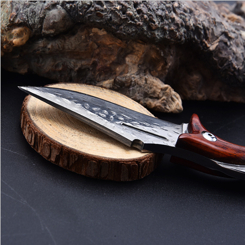 Price US$ 42.8 High Quality Small New Design Wooden Handle Fixed Blade Damascus Knife For Men Buy On Alfknives.com