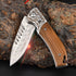 Price US$ 30.1 High Quality Popular Wood Handle Outdoor Folding Blade Knife Made From Damascus Steel Buy On Alfknives.com