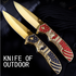 Price US$ 11.2 High Quality Creative Design Us Style Gold Titanium Handle Outdoor Tactical Stainless Steel Gift Folding Knife Buy On Alfknives.com