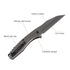 Price US$ 10 High Quality Bulk Stainless Steel Handle Custom Titanium Blade Camping Tactical Hunting Folding Self Defense Outdoor Knife Pocket Buy On Alfknives.com