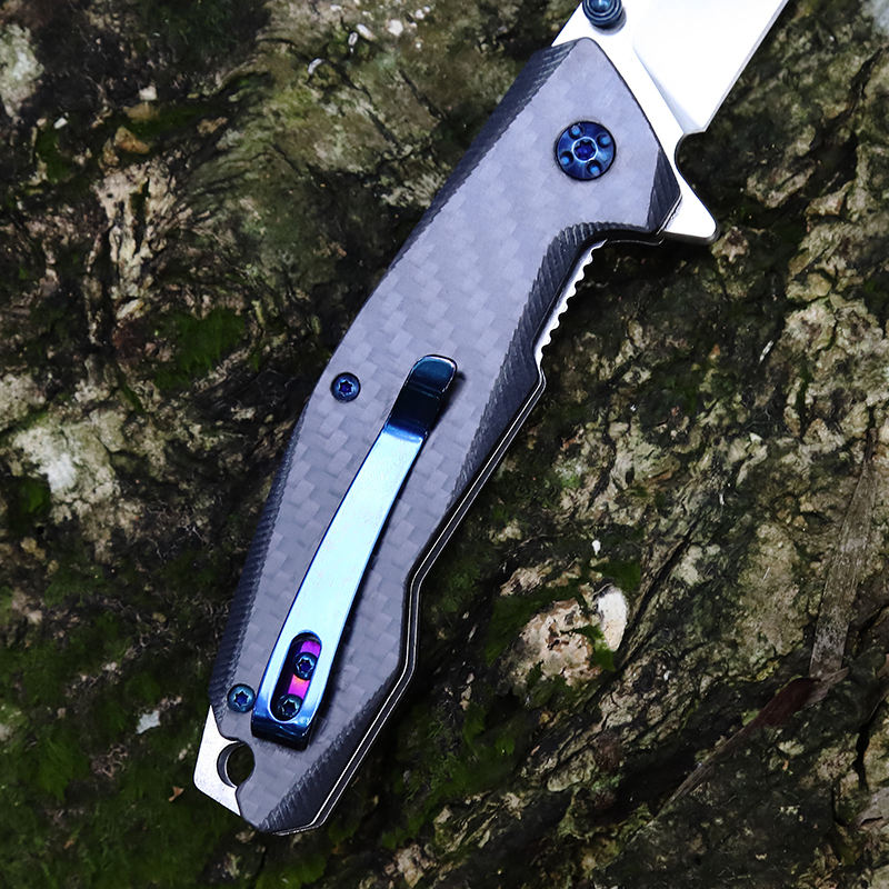 Price US$ 13.82 High Quality High Carbon Fiber Hunting Outdoor Handmade 440 Stainless Steel Edc Pocket Knives In Bulk Buy On Alfknives.com