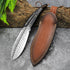 High quality Powder steel blade blackwood handle outdoor survival hunting Fixed Blade Knife