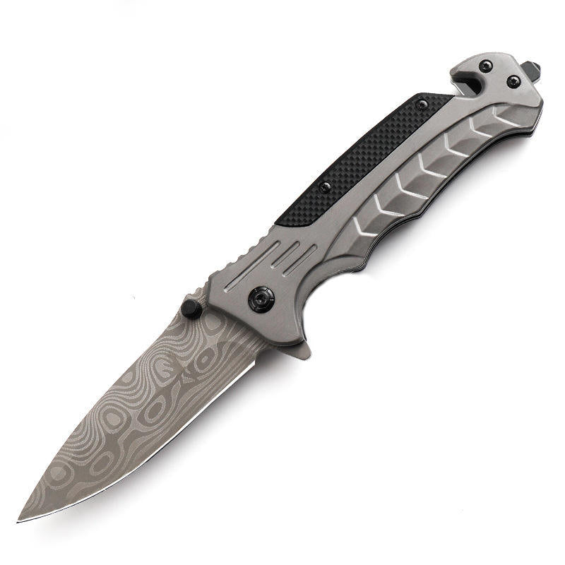 OEM Stainless steel blade outdoor folding Portable outdoor knives rescue tactical knife pocket with glass breaker