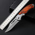 Price US$ 8.45 High Quality Best Selling Product Tactical Folding Blade Wood Handle Knife Outdoor Survival Hunting Camping Pocket Knife With Led Flash Buy On Alfknives.com