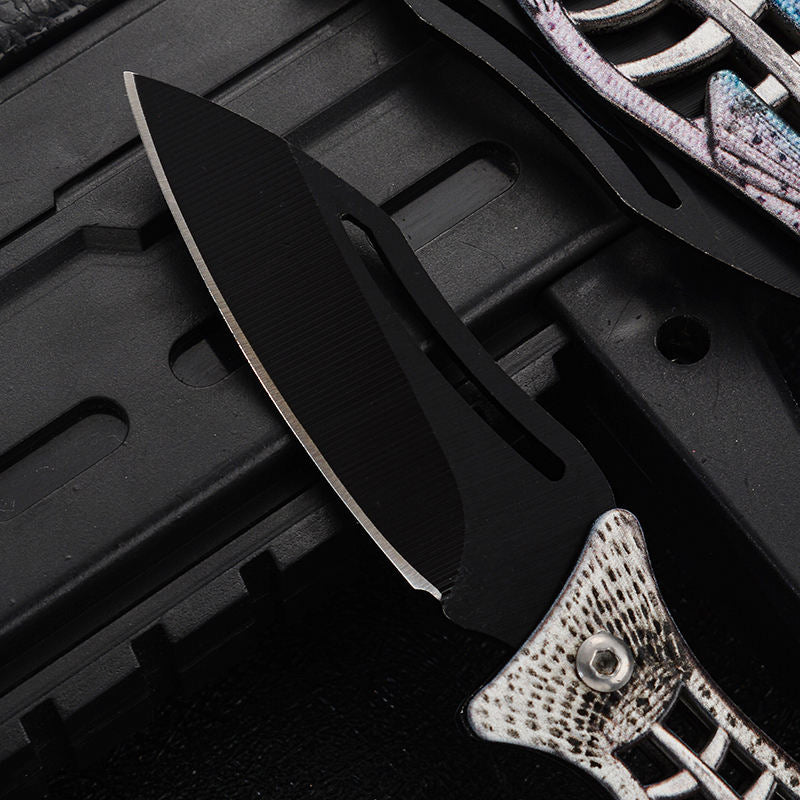 Price US$ 8.46 High Quality Bony Fish 3D Printing Small Folding Pocket Knife Outdoor Edc Keychain Knife Aluminium Handle Portable Camping Backpacking Buy On Alfknives.com