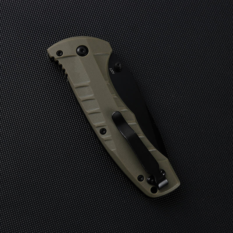 Price US$ 15 High Quality 980Sbk Turr Pocket Knife Axis Manual Folding Knife Titanium Coated Serrated Blade Nylon Glass Fiber Handle Outdoor Knives Buy On Alfknives.com