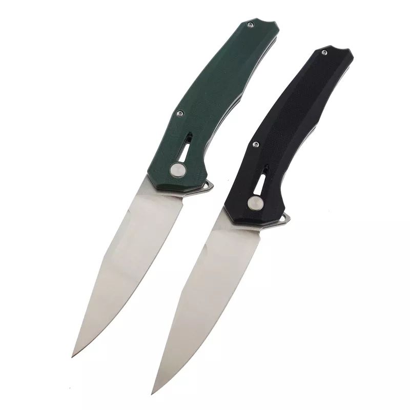 High quality D2 steel blade outdoor survival knife camping edc D2 pocket knives with g10 handle