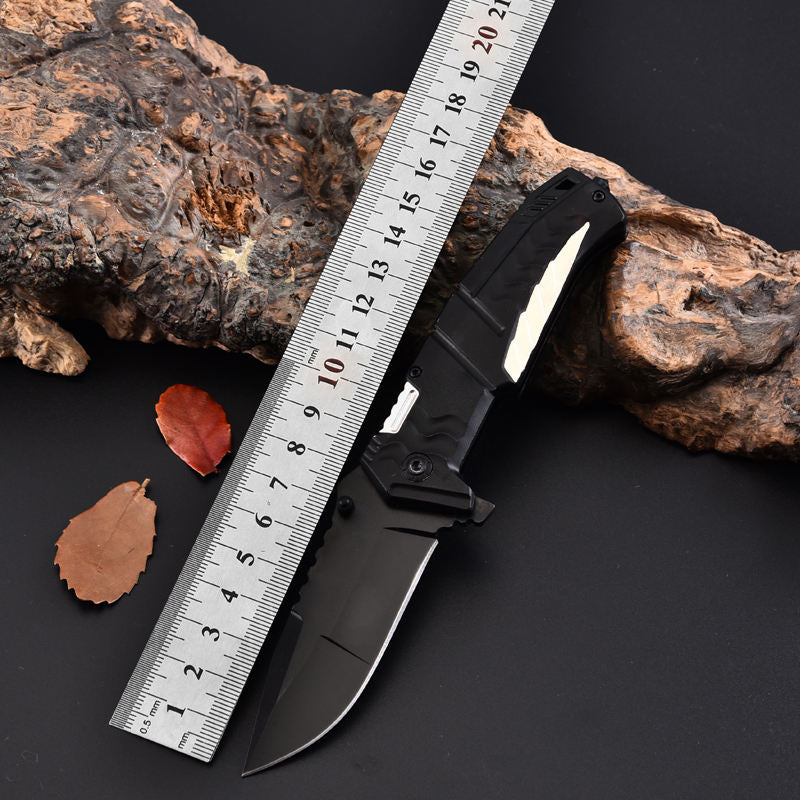 Price US$ 9.98 High Quality Wholesale Price Custom Black Plastic Handle Camping Stainless Steel Tactical Outdoor Folding Knife Buy On Alfknives.com