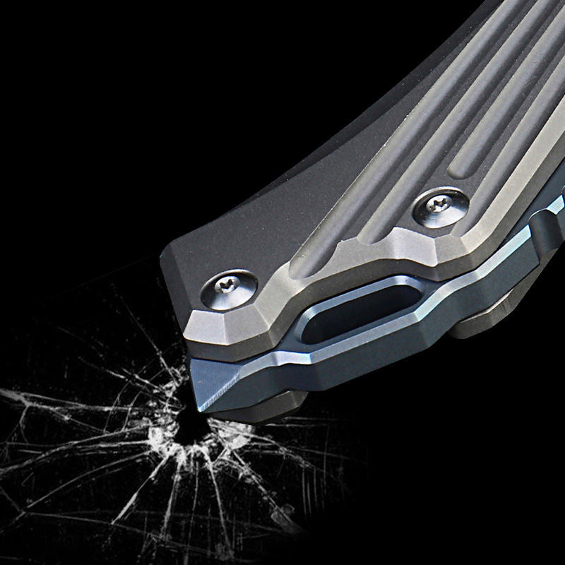 Price US$ 81 High Quality High Quality D2 Blade Titanium Alloy Handle Folding Pocket Hunting Tactical Survival Folding Knife Buy On Alfknives.com