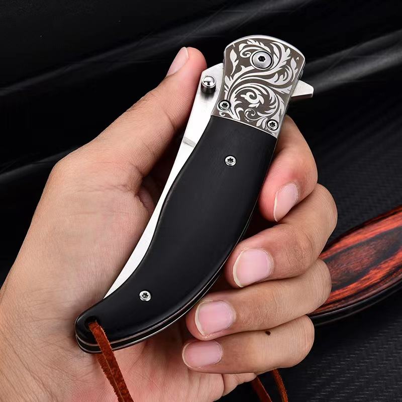 Price US$ 11.2 High Quality Outdoor Hunting Knife Stainless Steel Folding Portable Multifunctional Pocket Knife Wood Handle Knives For Every Day Use Buy On Alfknives.com