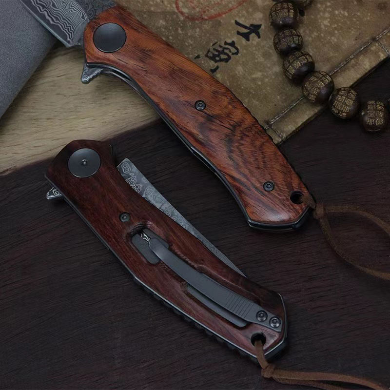 Price US$ 24.8 High Quality High End Forging Handmade Vg10 Damascus Folding Pocket Knife With Sour Wood Handle Survival Tactical Knife Buy On Alfknives.com