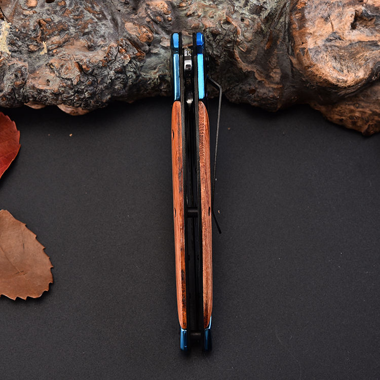 Price US$ 9.89 High Quality Popular Products 2020 Blue Wood Handle Hunting Survival Tactical Pocket Knife Folding Buy On Alfknives.com