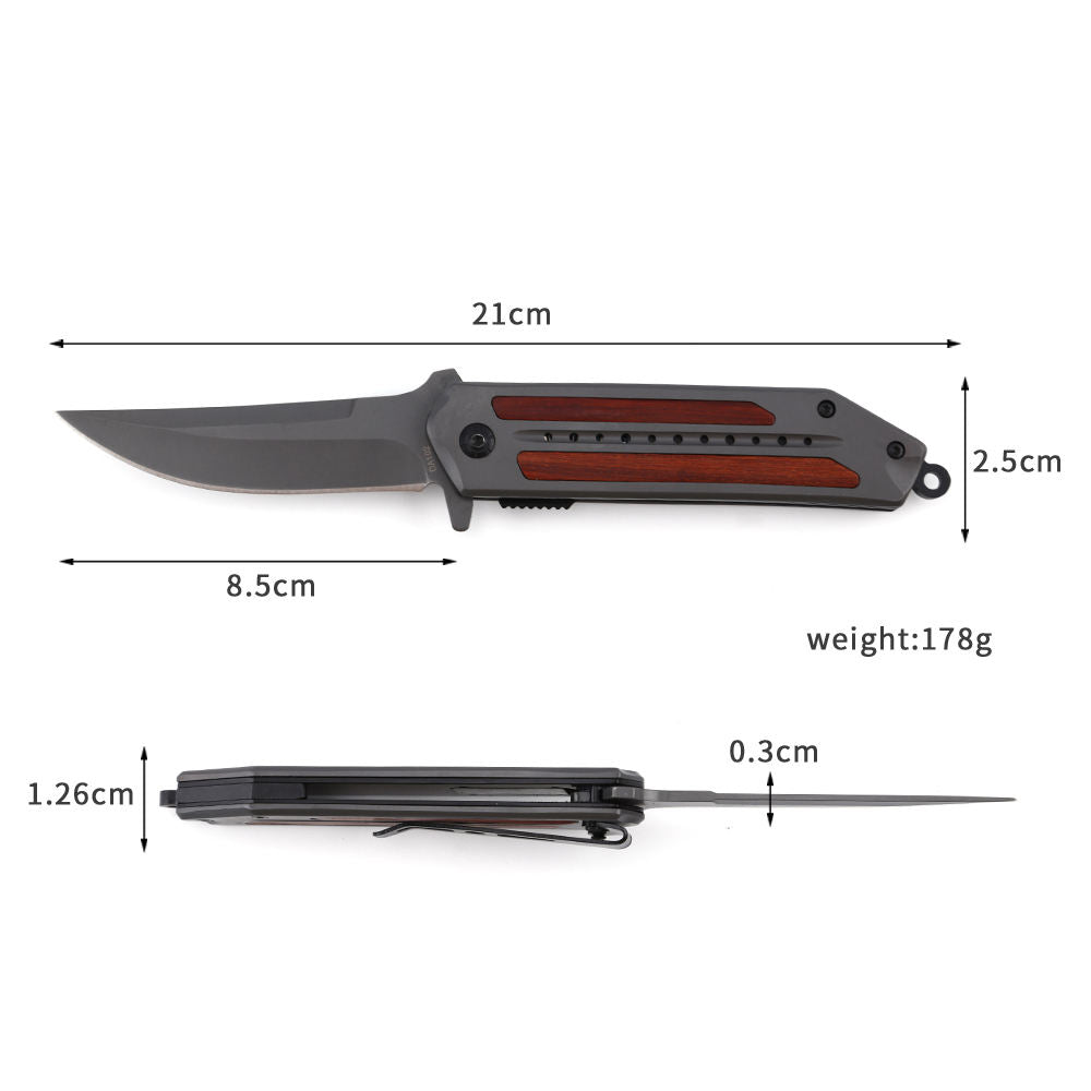 Price US$ 9.86 High Quality Wooden Handle Stainless Steel Custom Camping Folding Handmade Survival Knife Hunting Buy On Alfknives.com